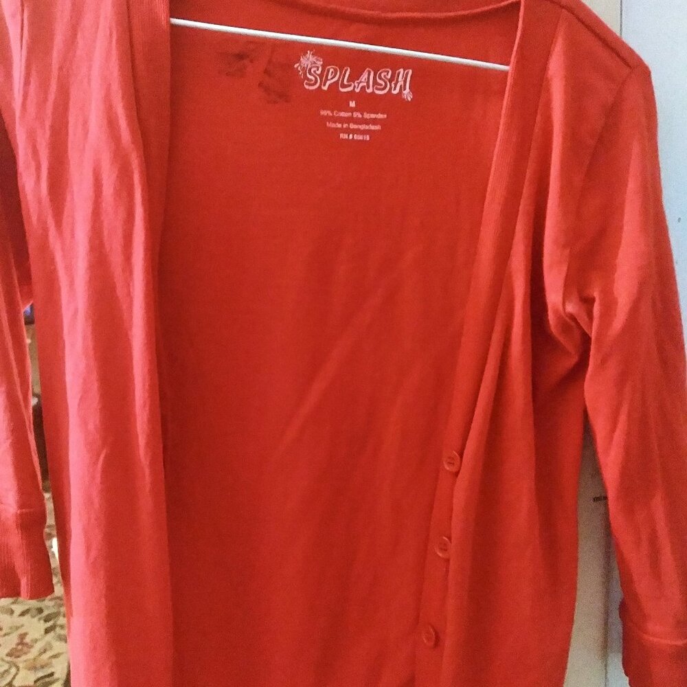 COPY - Red Gardian vest high low Sleeves  Vneck Sweater